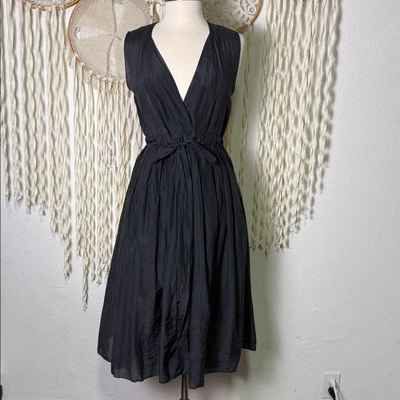 CP Shades Cotton Silk Gray Sleeveless Julia Midi Dress Size Small - Picture 3 of 15